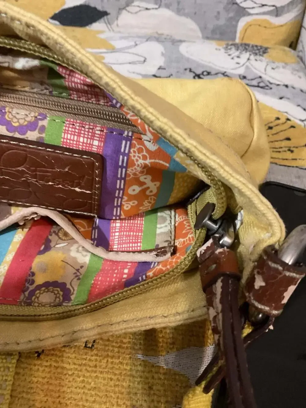 Fossil wear leather